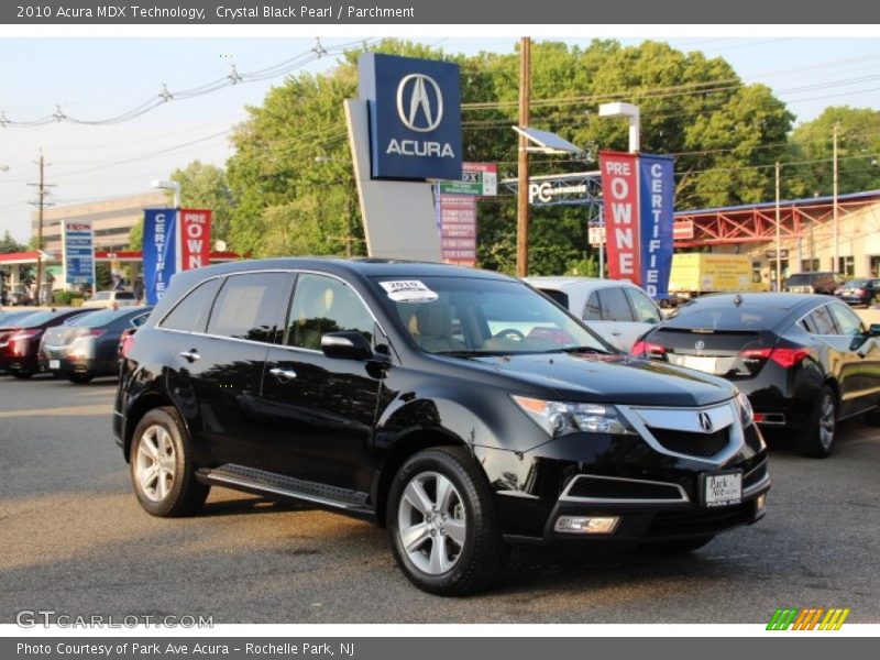 Crystal Black Pearl / Parchment 2010 Acura MDX Technology