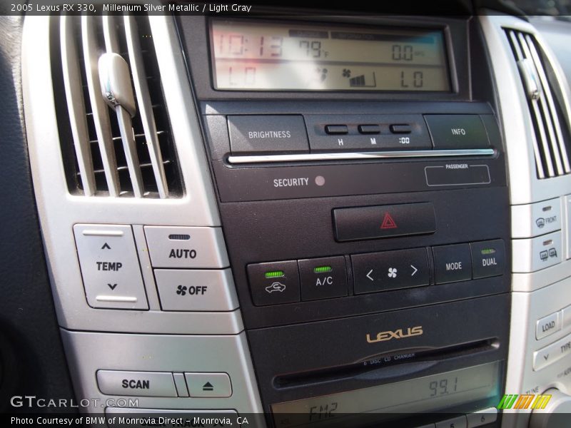 Millenium Silver Metallic / Light Gray 2005 Lexus RX 330