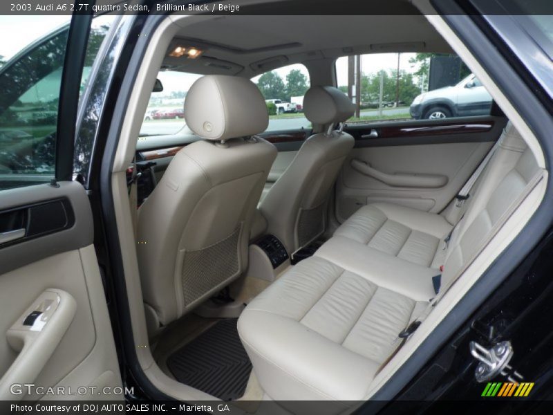 Brilliant Black / Beige 2003 Audi A6 2.7T quattro Sedan