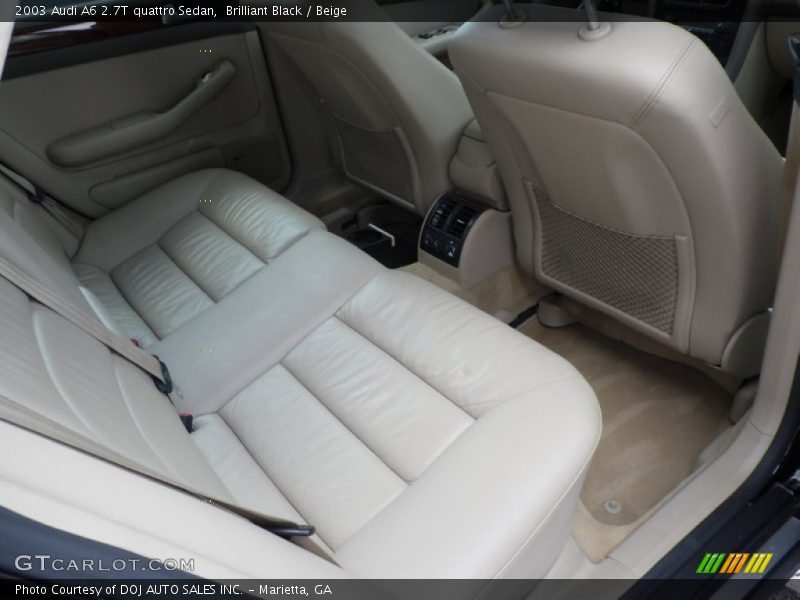 Brilliant Black / Beige 2003 Audi A6 2.7T quattro Sedan