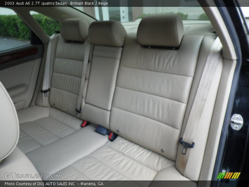 Brilliant Black / Beige 2003 Audi A6 2.7T quattro Sedan