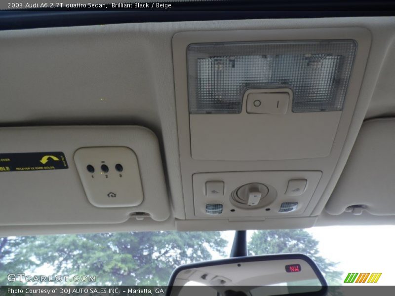 Brilliant Black / Beige 2003 Audi A6 2.7T quattro Sedan