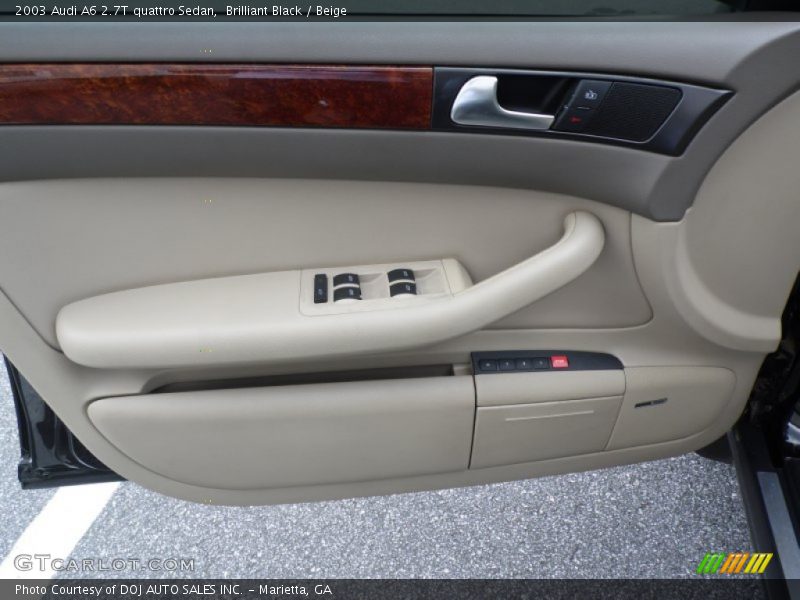Brilliant Black / Beige 2003 Audi A6 2.7T quattro Sedan