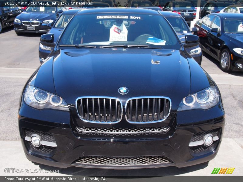 Jet Black / Chateau Red 2011 BMW X6 xDrive35i