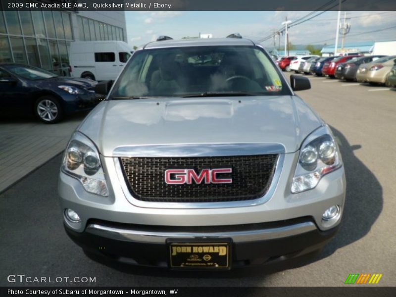 Quicksilver Metallic / Ebony 2009 GMC Acadia SLE AWD