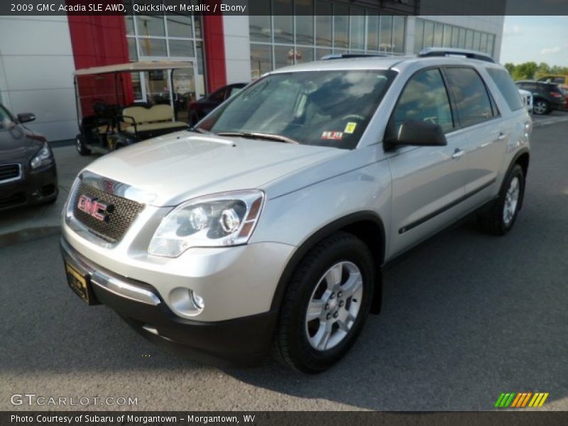 Quicksilver Metallic / Ebony 2009 GMC Acadia SLE AWD