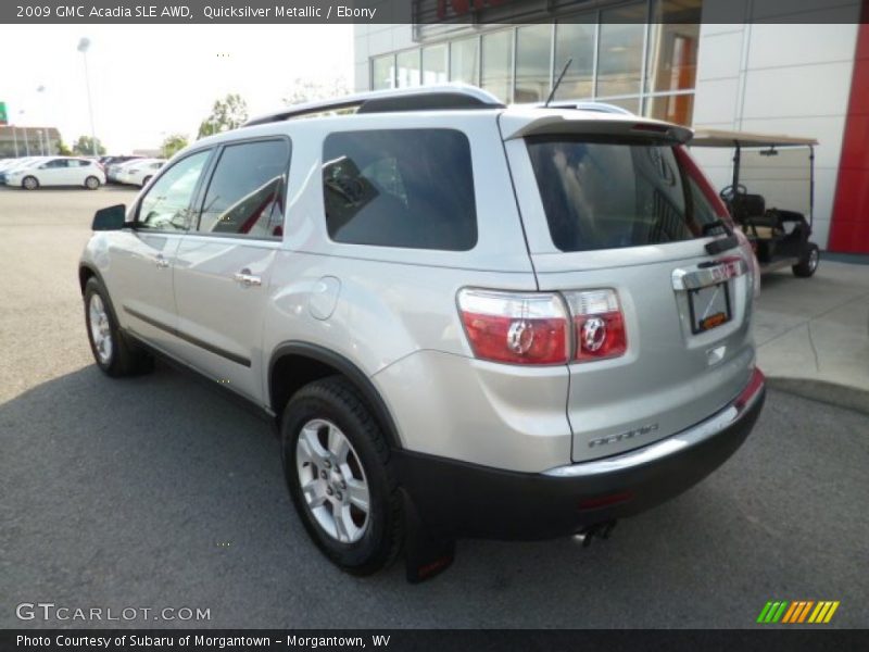 Quicksilver Metallic / Ebony 2009 GMC Acadia SLE AWD