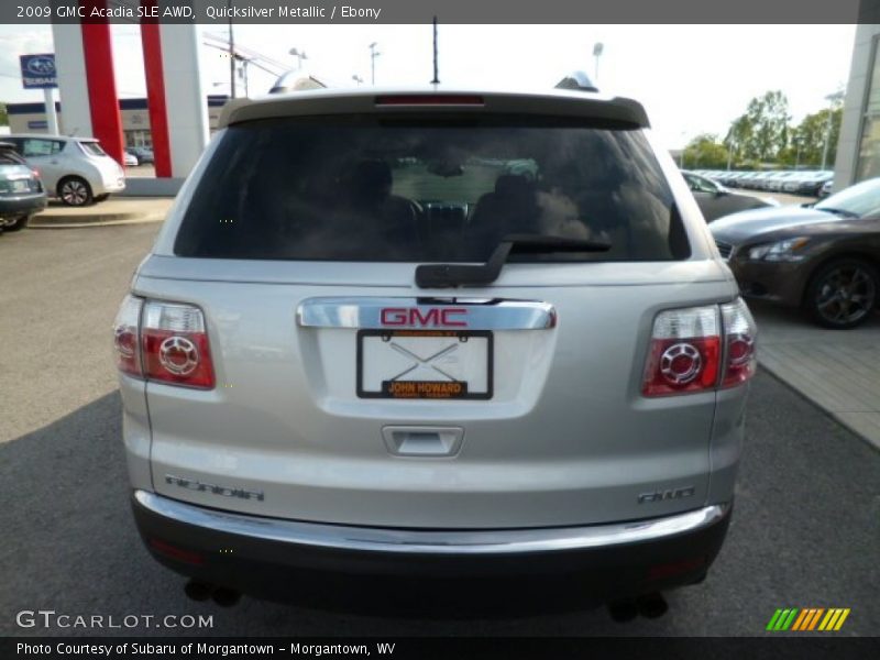 Quicksilver Metallic / Ebony 2009 GMC Acadia SLE AWD