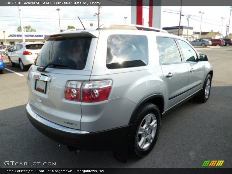 Quicksilver Metallic / Ebony 2009 GMC Acadia SLE AWD