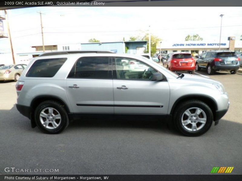 Quicksilver Metallic / Ebony 2009 GMC Acadia SLE AWD