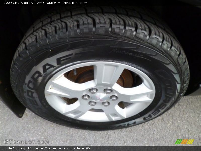 Quicksilver Metallic / Ebony 2009 GMC Acadia SLE AWD