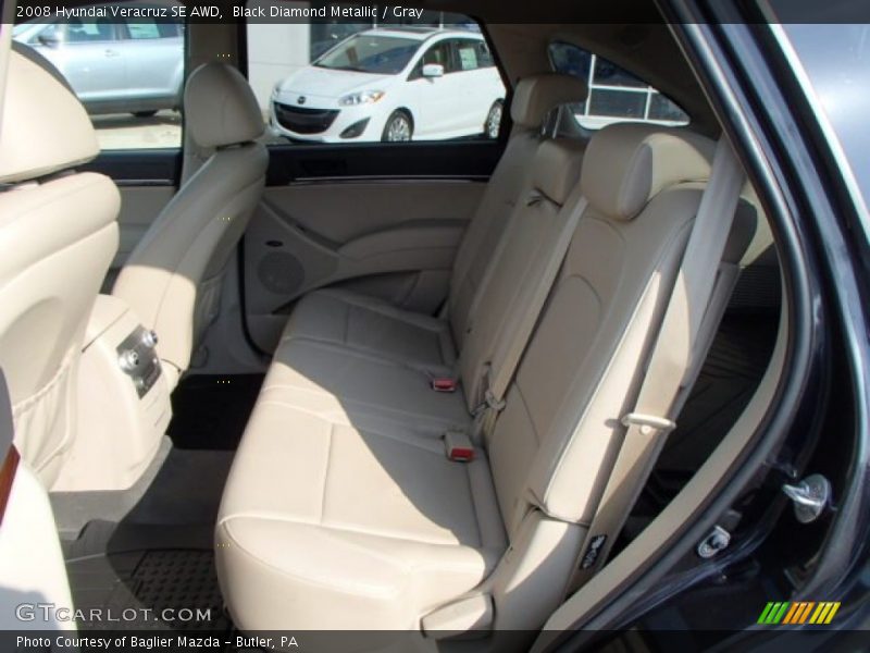 Black Diamond Metallic / Gray 2008 Hyundai Veracruz SE AWD