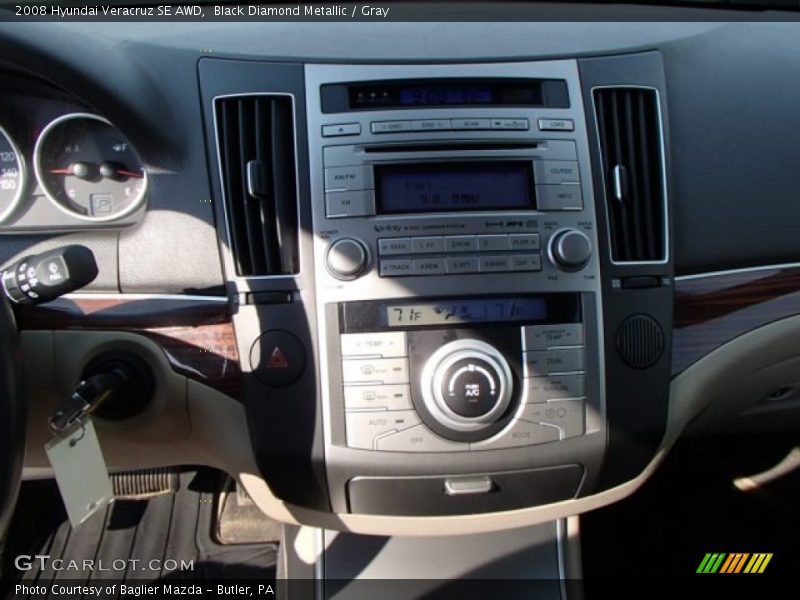 Black Diamond Metallic / Gray 2008 Hyundai Veracruz SE AWD