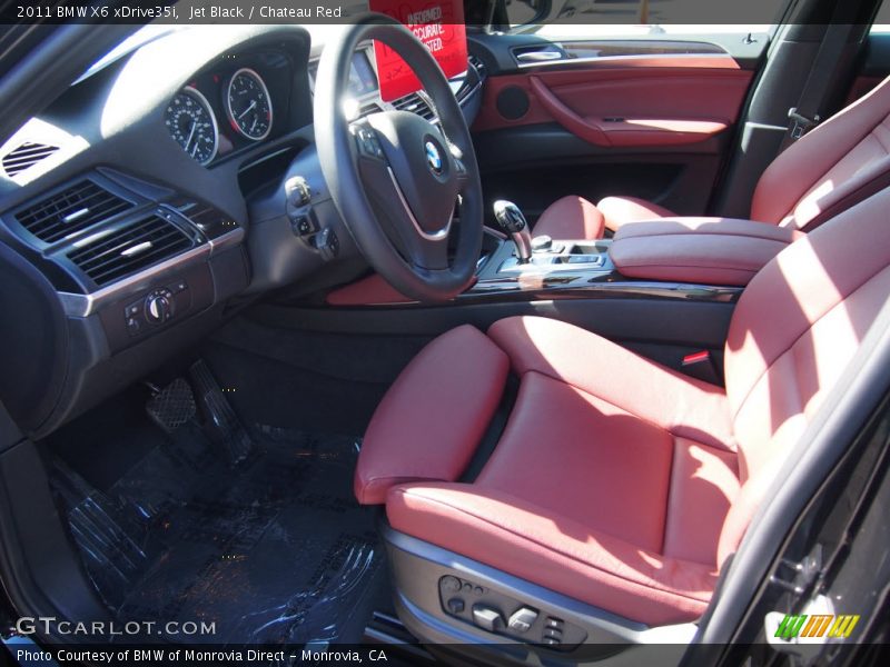 Jet Black / Chateau Red 2011 BMW X6 xDrive35i