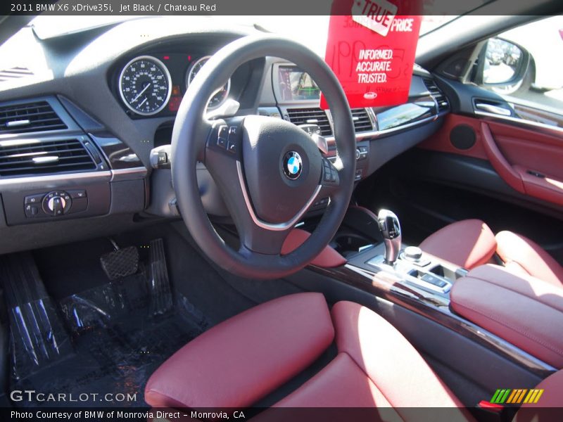 Jet Black / Chateau Red 2011 BMW X6 xDrive35i