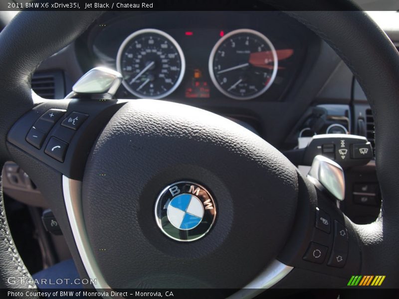 Jet Black / Chateau Red 2011 BMW X6 xDrive35i