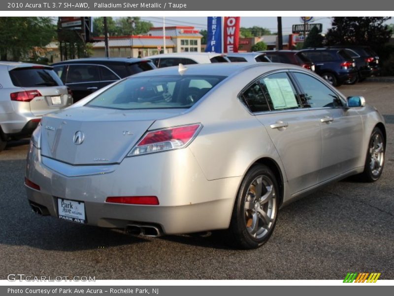 Palladium Silver Metallic / Taupe 2010 Acura TL 3.7 SH-AWD