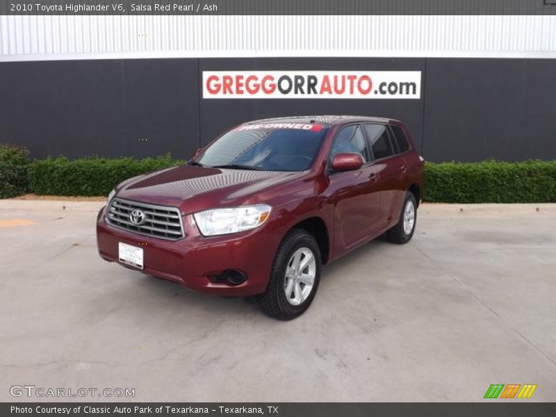 Salsa Red Pearl / Ash 2010 Toyota Highlander V6