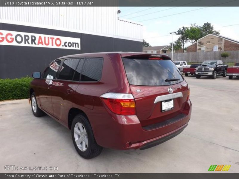 Salsa Red Pearl / Ash 2010 Toyota Highlander V6