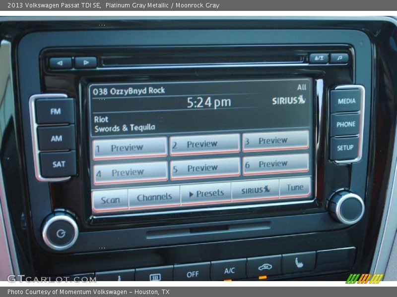 Platinum Gray Metallic / Moonrock Gray 2013 Volkswagen Passat TDI SE