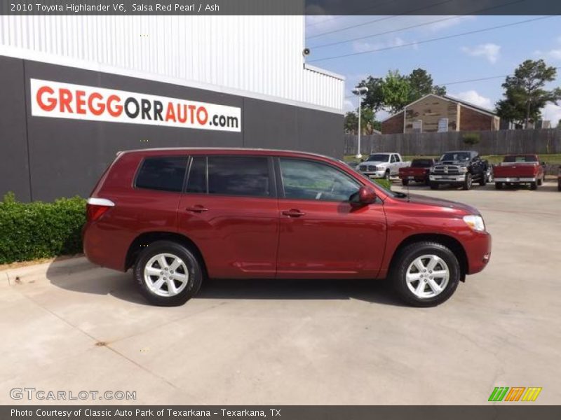 Salsa Red Pearl / Ash 2010 Toyota Highlander V6
