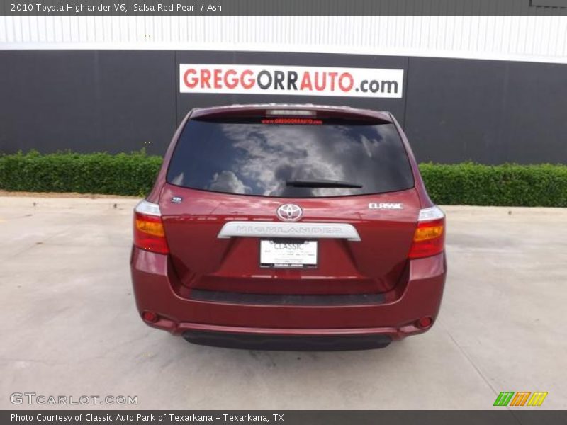 Salsa Red Pearl / Ash 2010 Toyota Highlander V6