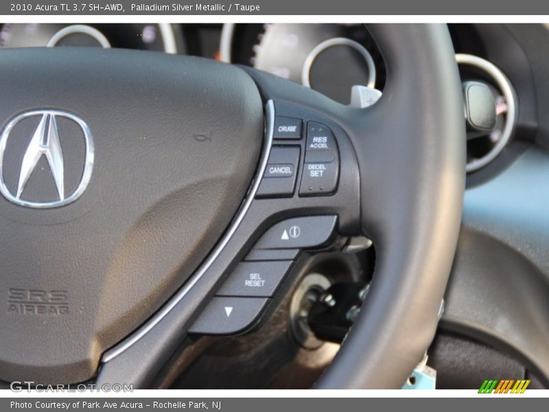 Palladium Silver Metallic / Taupe 2010 Acura TL 3.7 SH-AWD