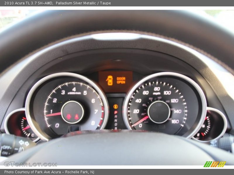 Palladium Silver Metallic / Taupe 2010 Acura TL 3.7 SH-AWD