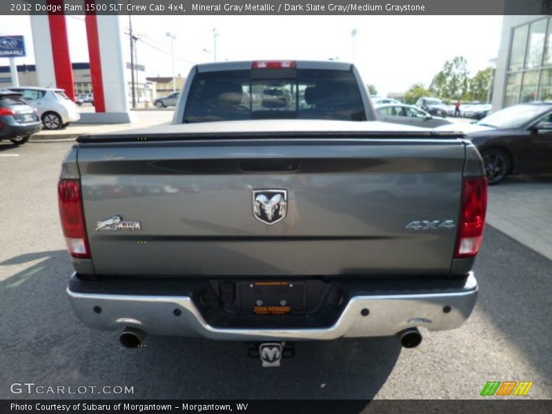 Mineral Gray Metallic / Dark Slate Gray/Medium Graystone 2012 Dodge Ram 1500 SLT Crew Cab 4x4