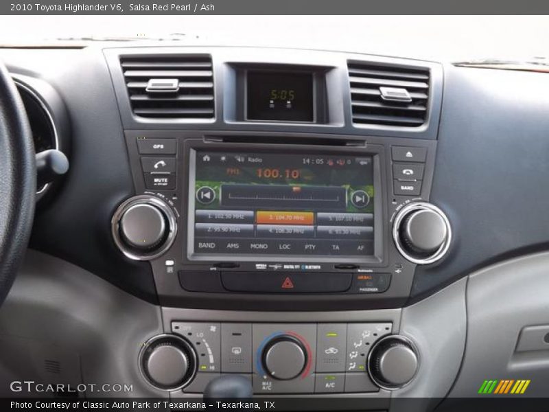 Salsa Red Pearl / Ash 2010 Toyota Highlander V6
