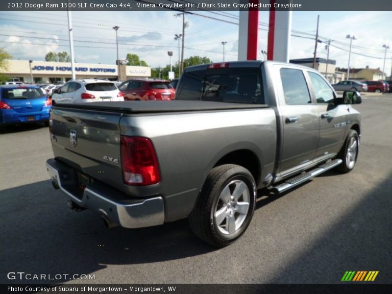 Mineral Gray Metallic / Dark Slate Gray/Medium Graystone 2012 Dodge Ram 1500 SLT Crew Cab 4x4