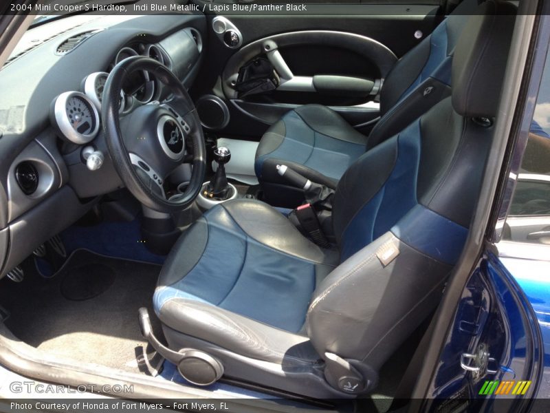 Indi Blue Metallic / Lapis Blue/Panther Black 2004 Mini Cooper S Hardtop