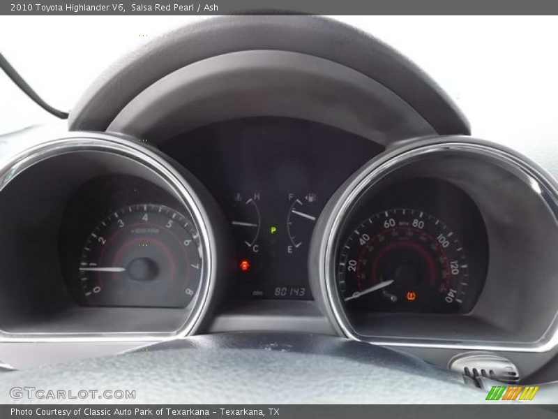 Salsa Red Pearl / Ash 2010 Toyota Highlander V6
