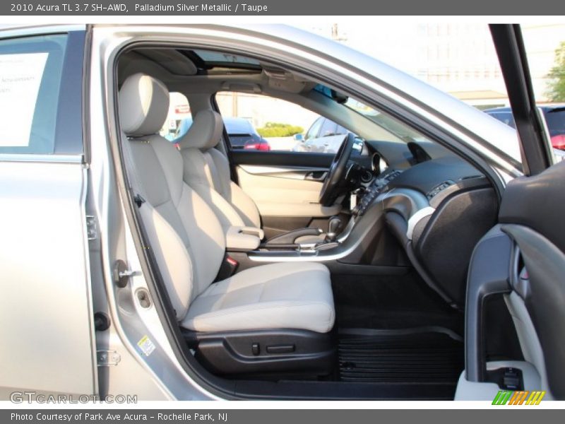 Palladium Silver Metallic / Taupe 2010 Acura TL 3.7 SH-AWD