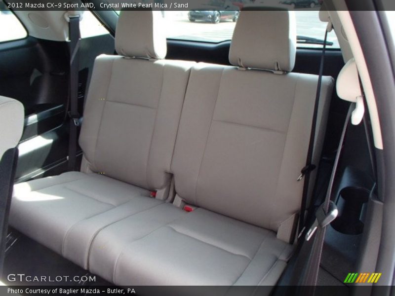 Crystal White Pearl Mica / Sand 2012 Mazda CX-9 Sport AWD