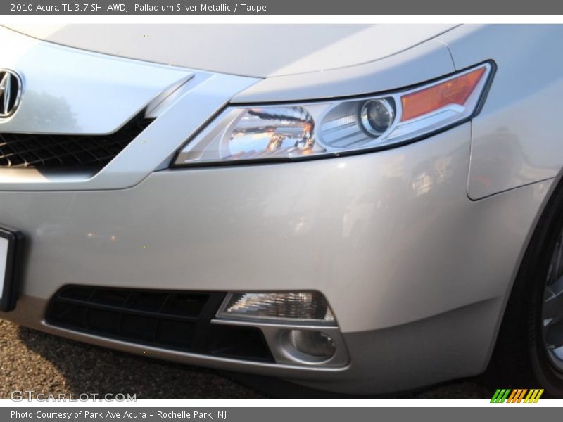 Palladium Silver Metallic / Taupe 2010 Acura TL 3.7 SH-AWD