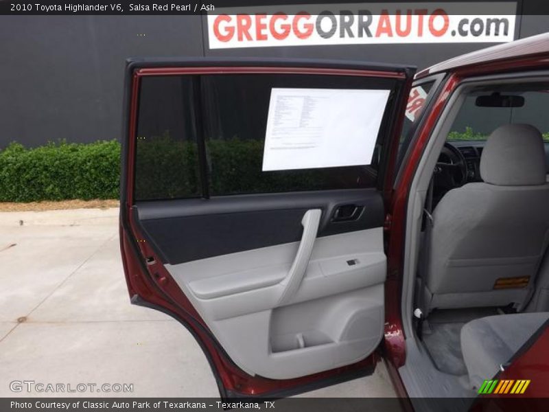Salsa Red Pearl / Ash 2010 Toyota Highlander V6