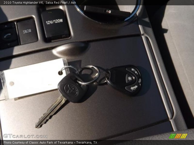 Salsa Red Pearl / Ash 2010 Toyota Highlander V6