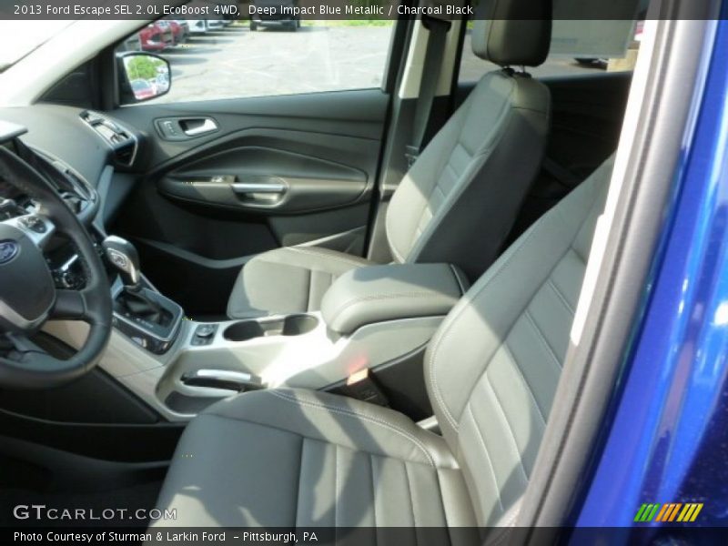 Deep Impact Blue Metallic / Charcoal Black 2013 Ford Escape SEL 2.0L EcoBoost 4WD