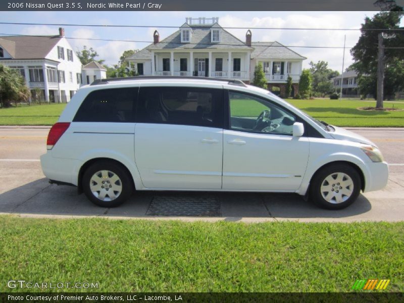 Nordic White Pearl / Gray 2006 Nissan Quest 3.5 S