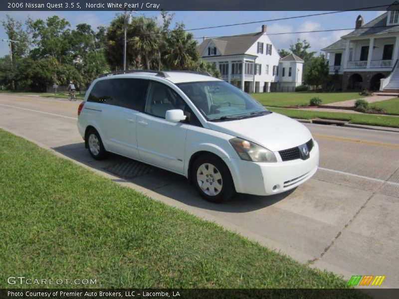 Nordic White Pearl / Gray 2006 Nissan Quest 3.5 S
