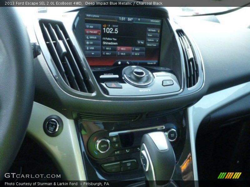 Deep Impact Blue Metallic / Charcoal Black 2013 Ford Escape SEL 2.0L EcoBoost 4WD