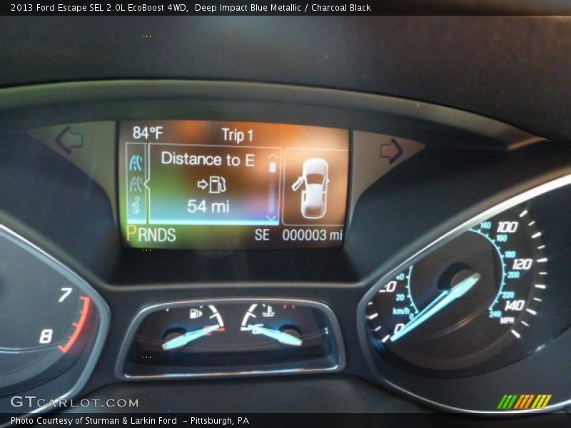 Deep Impact Blue Metallic / Charcoal Black 2013 Ford Escape SEL 2.0L EcoBoost 4WD