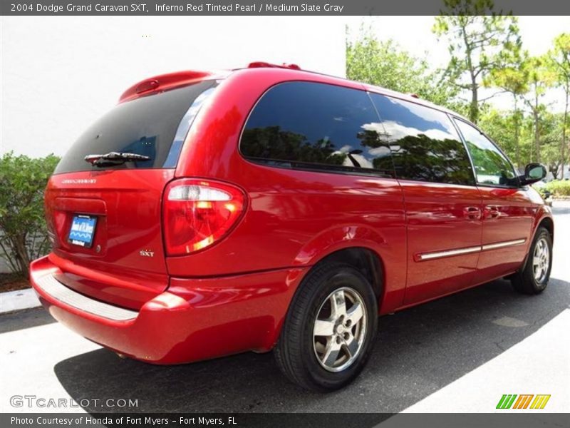 Inferno Red Tinted Pearl / Medium Slate Gray 2004 Dodge Grand Caravan SXT