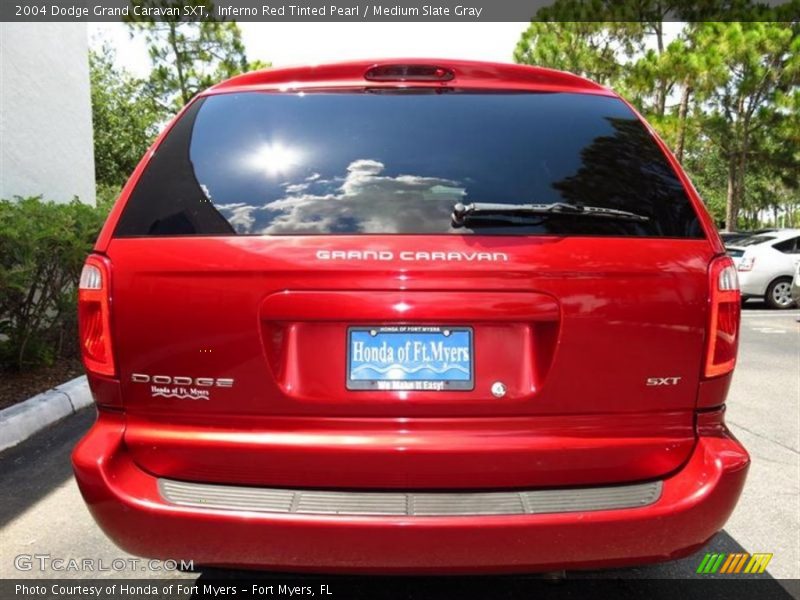 Inferno Red Tinted Pearl / Medium Slate Gray 2004 Dodge Grand Caravan SXT