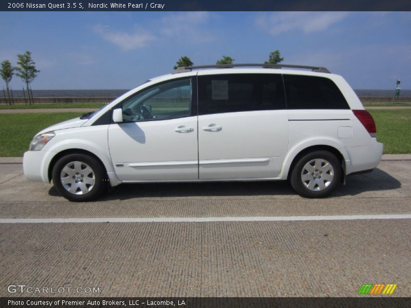 Nordic White Pearl / Gray 2006 Nissan Quest 3.5 S