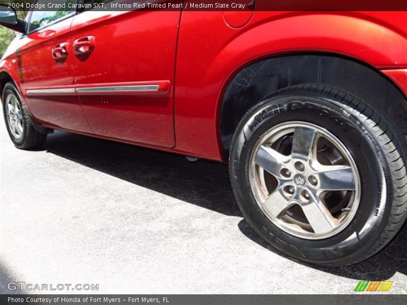 Inferno Red Tinted Pearl / Medium Slate Gray 2004 Dodge Grand Caravan SXT