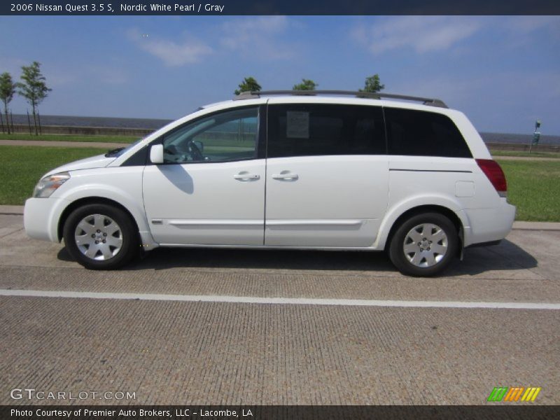 Nordic White Pearl / Gray 2006 Nissan Quest 3.5 S