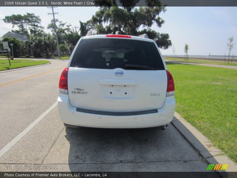 Nordic White Pearl / Gray 2006 Nissan Quest 3.5 S