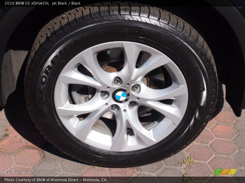 Jet Black / Black 2010 BMW X3 xDrive30i